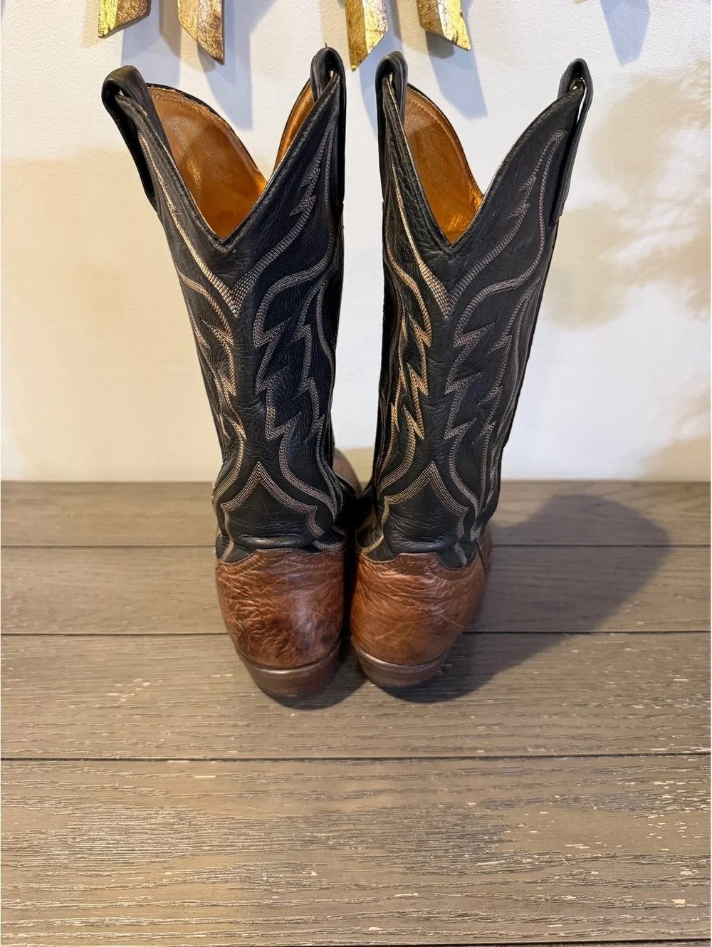 Western Leather Cowboy Boots Size 10